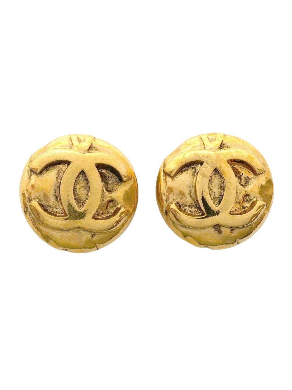 Chanel Cc Logo Circle Clip-On Earrings #357332C52B